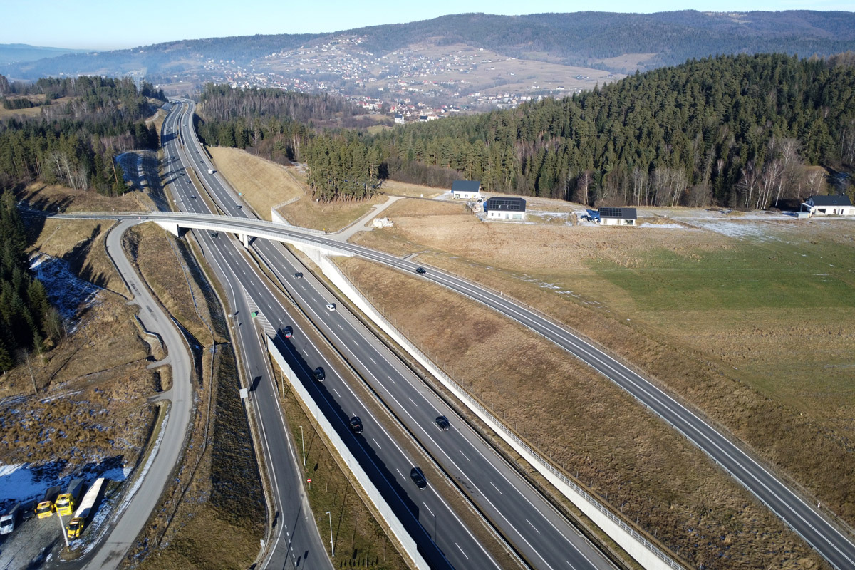 Zdjęcie wykonane dronem.