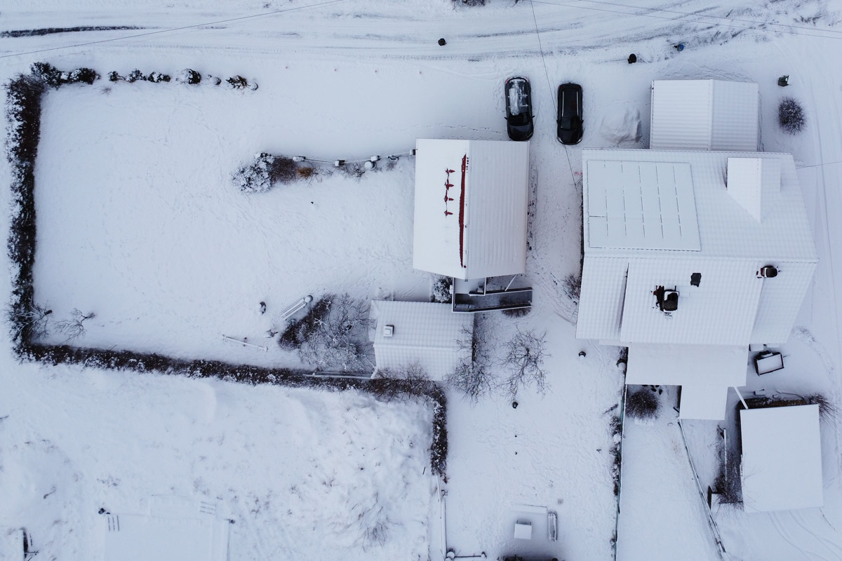 Zdjęcie wykonane dronem.